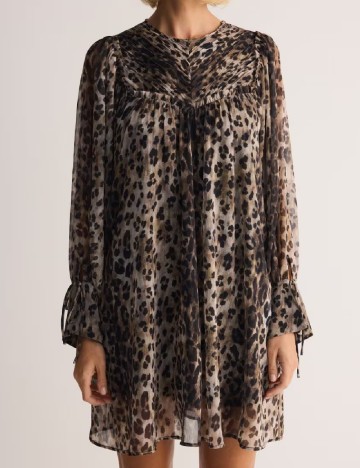 Rochie scurta Reserved, animal print
