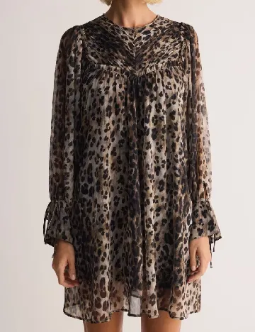 Rochie scurta Reserved, animal print