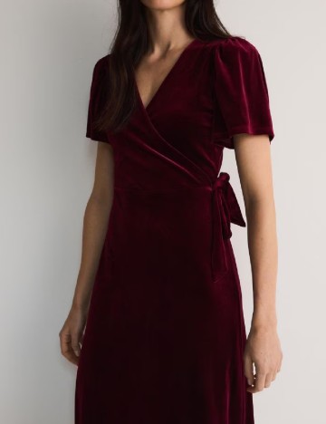 Rochie medie Reserved, visiniu