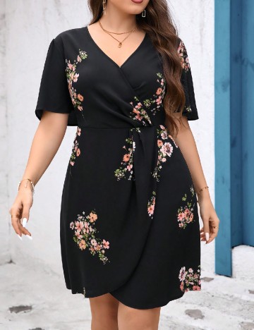 Rochie scurta SHEIN CURVE, negru