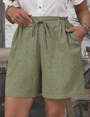 Pantaloni scurti Emery Rose Curve, verde