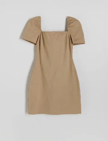 Rochie scurta Reserved, maro deschis