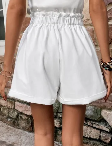 Pantaloni scurti SHEIN, alb