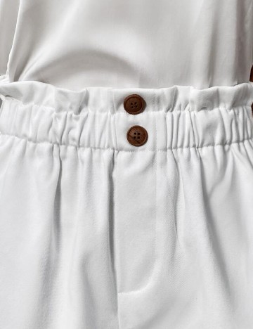 Pantaloni scurti SHEIN, alb
