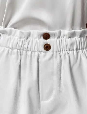 Pantaloni scurti SHEIN, alb