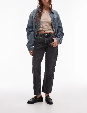 Blugi Top Shop, gri