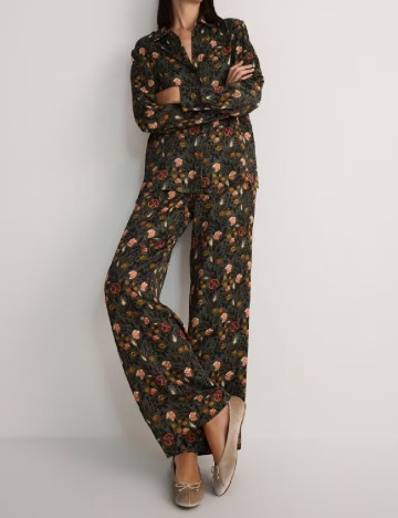Pantaloni Reserved, floral print