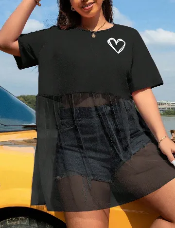 Tricou SHEIN CURVE, negru