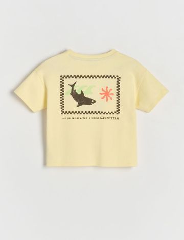 Tricou Oversize Reserved, galben