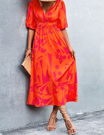 Rochie lunga SHEIN, portocaliu
