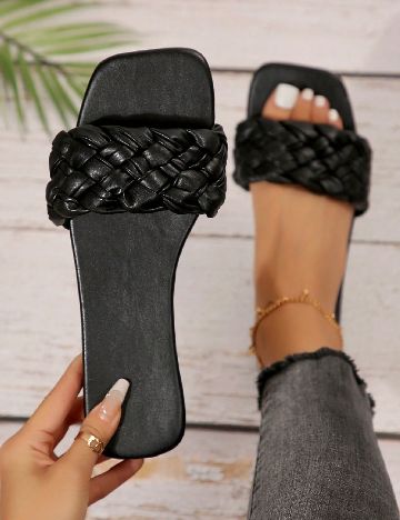Slapi SHEIN, negru