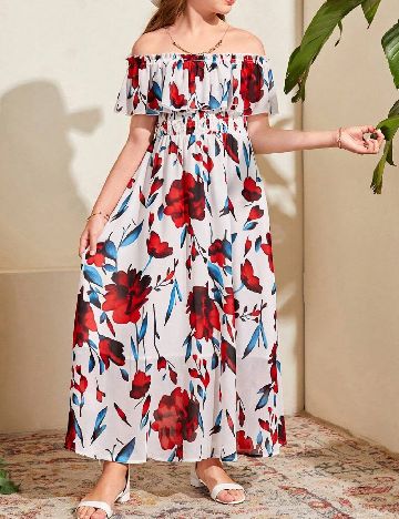 Rochie lunga Shein Kids, mix culori