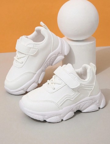 Adidasi Shein Kids, alb