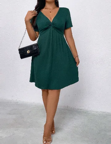 Rochie scurta SHEIN CURVE, verde