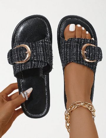 Slapi SHEIN, negru