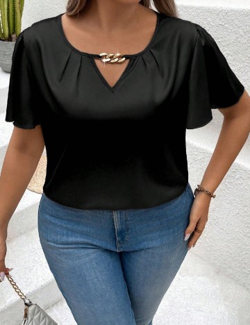 Bluza SHEIN CURVE, negru
