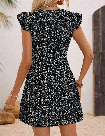 Rochie scurta SHEIN, floral print