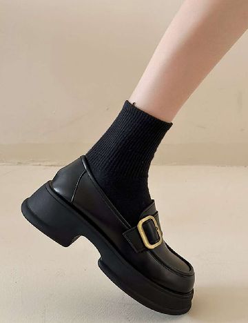 Mocasini SHEIN, negru