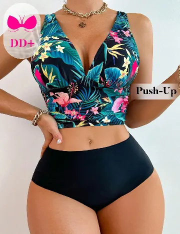 Costum de baie SHEIN, mix culori