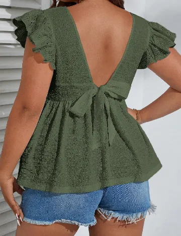 Bluza SHEIN CURVE, verde