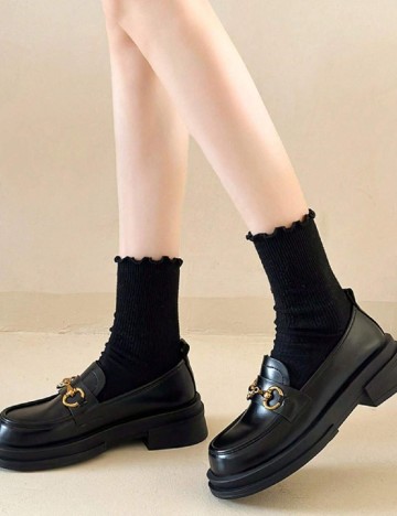 Mocasini SHEIN, negru
