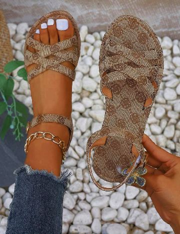 Sandale SHEIN, maro
