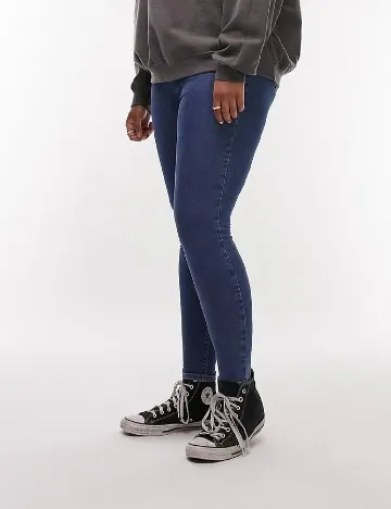 Blugi Top Shop Plus Size, albastru