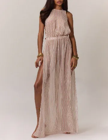 Rochie lunga SHEIN, crem