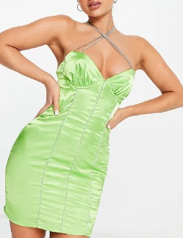 Rochie scurta AsYou, verde