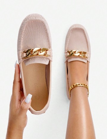 Mocasini SHEIN, maro