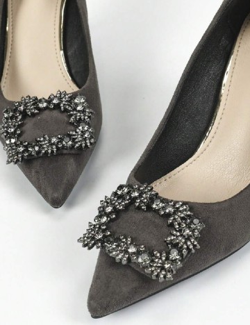 Pantofi SHEIN, gri inchis