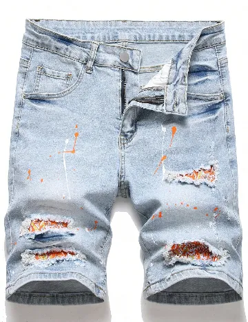 Pantaloni scurti SHEIN, albastru