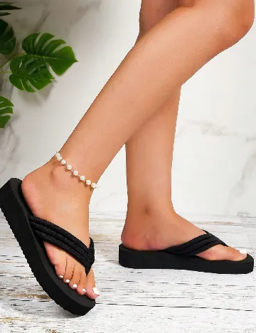 Slapi SHEIN, negru