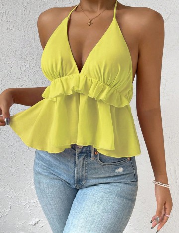 Top SHEIN, galben