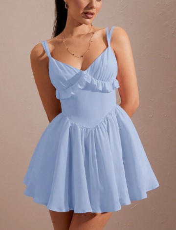 Rochie scurta SHEIN, albastru