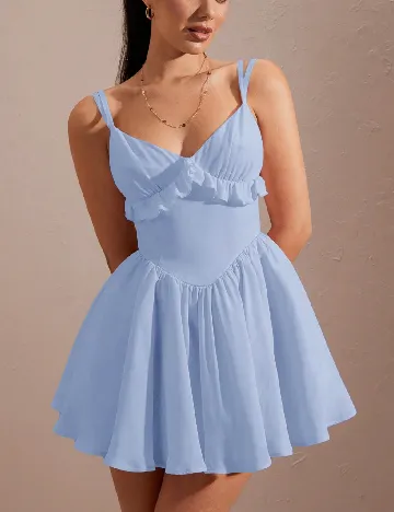 Rochie scurta SHEIN, albastru