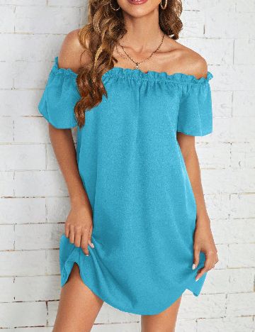 Rochie scurta SHEIN, albastru