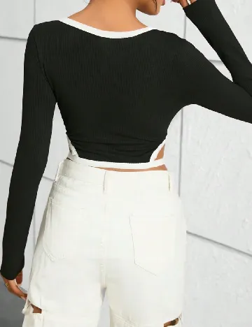 Top SHEIN, negru