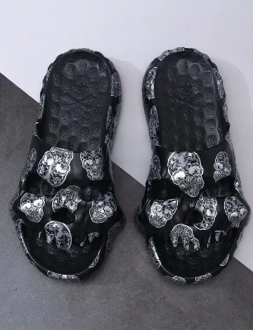 Slapi SHEIN, negru Negru