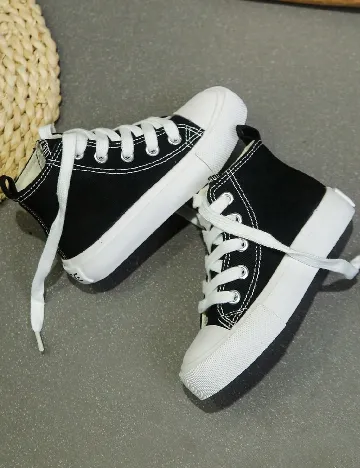 Tenisi Shein Kids, negru Negru