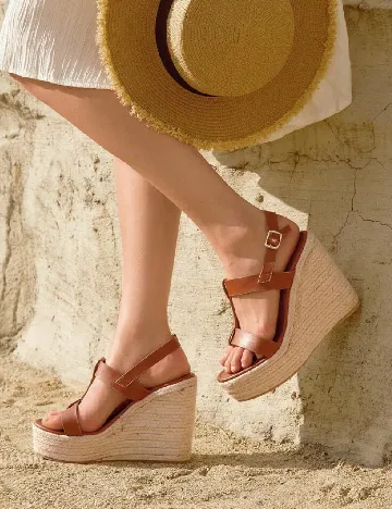 Sandale SHEIN, maro