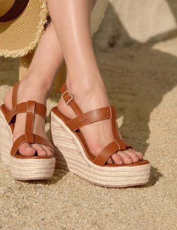 Sandale SHEIN, maro