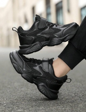 Adidasi Shein Kids, negru