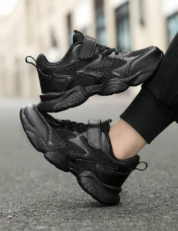 Adidasi Shein Kids, negru