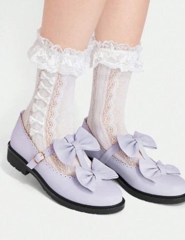 Pantofi Lola May, mov