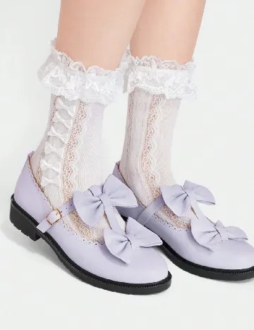 Pantofi Lola May, mov