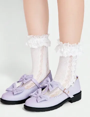 Pantofi Lola May, mov