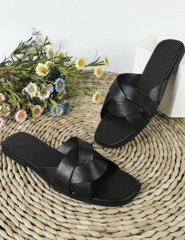 Slapi SHEIN, negru