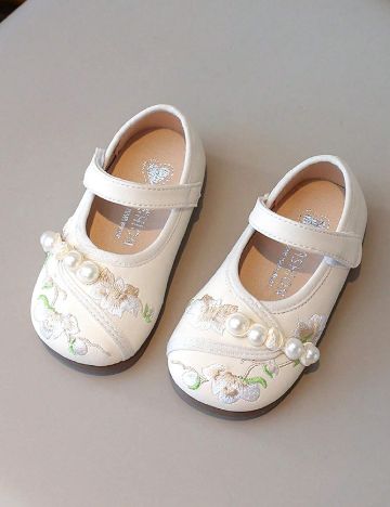 Pantofi Shein Kids, crem