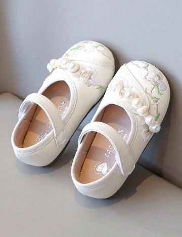 Pantofi Shein Kids, crem